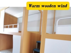 従業員の寮での配送の現場撮影