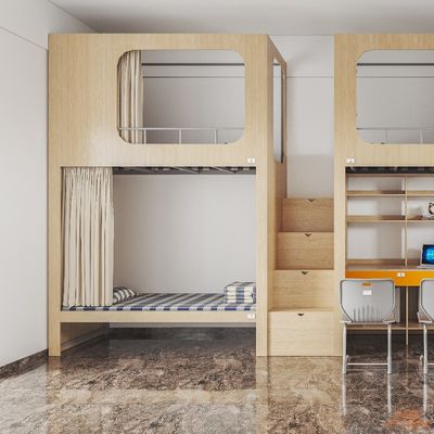 Three Person Apartment Bed With Shared Stairs