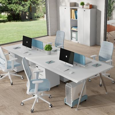 購入 4人用オフィス デスク シンプルでモダンなパーティション 収納キャビネット サポート カスタマイズ online manufacture