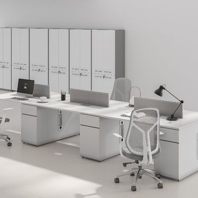 購入 パーソナライゼーションをサポート 現代の4人用オフィス デスク 現代のデザイン 耐久性MFCパネル家具 online manufacture