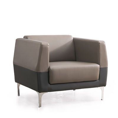 Modern Hot Selling Office Furniture Sofa, Stainless Steel Foot Leather Business Reception Sofa, Office Sofa Set