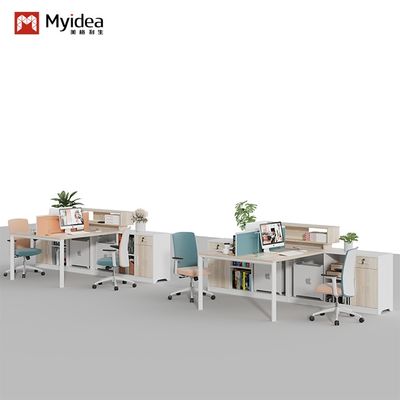 購入 シンプルモダンなスタッフデスクと椅子、商業用家具、カスタマイズ対応、金融スタッフ向けカードホルダー付き6人掛けワークステーション online manufacture