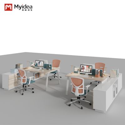 購入 フォシャンオフィス家具工場 スタッフ デスク 2人向き キャビネット,ロック可能なオフィス デスク,スクリーンスタイルのコンピュータ デスク online manufacture