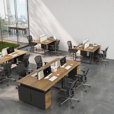 購入 2人,4人 会社 従業員 デスクと引き出し 大容量 収納 デスク コンピュータ デスク online manufacture
