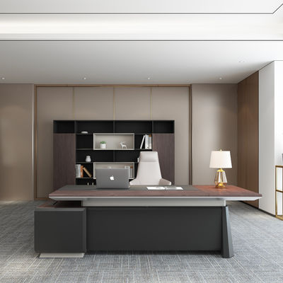 Solid Wood Office Desk, Simple And Modern Office Desk And Chair Combination, Light Luxury Manager, Single Person Desk, Large Shift Desk, Boss Desk