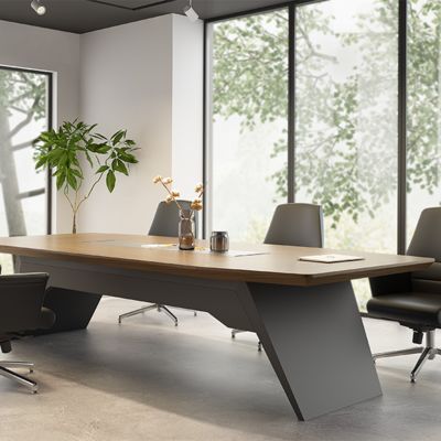 Modern And Stylish Conference Table With Irregular Tabletop For Multi Person Negotiation, Reception Table, Meeting Space, Office Furniture