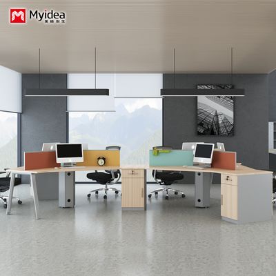 customization Design Sense of Company Office Accounting and financial Desk Staff Desk lrregular Cimbination Desk