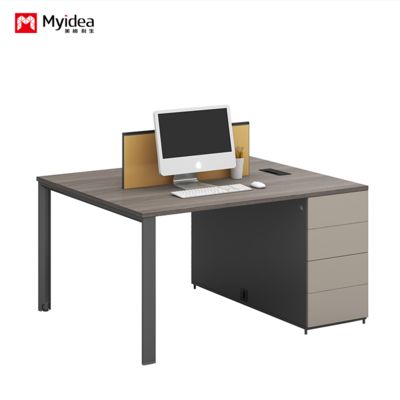 light industrial style，single person multi person staff desk design，fashionable screen style，computer desk，office furniture