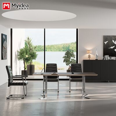 customization High-end fashion conference table: FENIX fingerprint-free fireproof board, steel frame design, plenty of skin touch