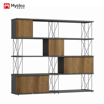 Storage Iron Wire Cabinet Plate Steel Pipe Combined with Company Document Storage Data Cabinet Interlocking Partition Cabinet