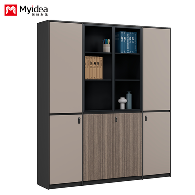 Office Filing Cabinet with Glass Door Light Strip, Filing Cabinet Storage Cabinet