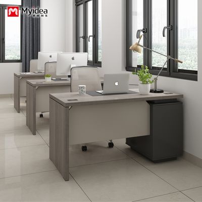 モダン・ミニマリスト オフィス デスク 収納用,実用的なコンピュータ デスク,片面のスタッフスクリーン デスク