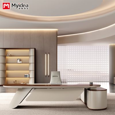 カスタマイズ、ファッショナブル、軽奢、大物、エグゼクティブデスク、上級幹部デスク、会長室デスク、収納デスク