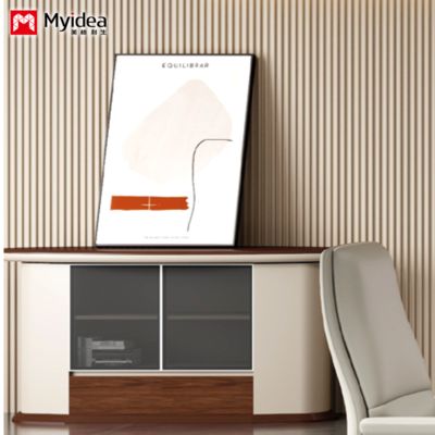 カスタマイズされた壁から床へのデザイン、リビングルームキャビネット、収納キャビネット、ローキャビネット、オフィスと家庭用の実用的なティーキャビネット